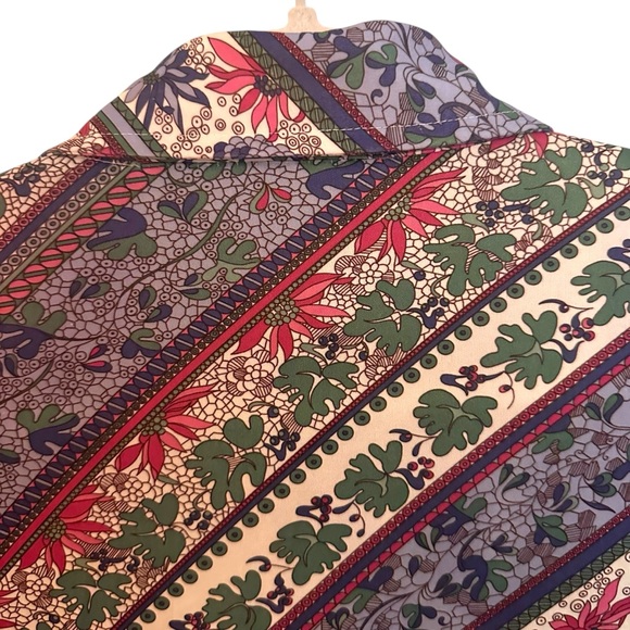 VINTAGE 70s Sears Paisley Button Up Shirt - Picture 4 of 11